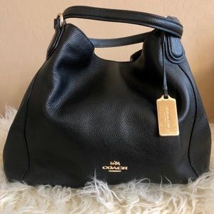 Black Coach Edie Shoulder Bag